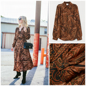 RICHARD Allen x H&M Paisley blouse 10